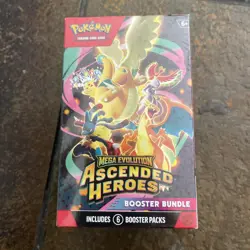 Pokemon TCG - 2026 Mega Evolution Ascended Heroes Booster Bundle 6 Packs Sealed - Image 1