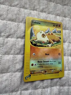 Pokemon 2002 Pokemon Expedition Cubone Reverse Holo 103/165 NM - Image 2
