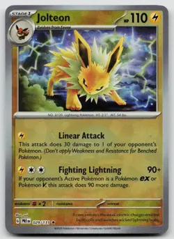 NM Jolteon (Poke Ball Pattern) 029/131 Holo Rare Prismatic Evolutions Pokemon - Image 1