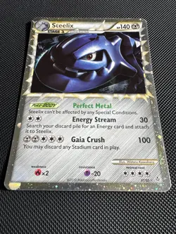 Steelix Prime 87/95 Unleashed Holo Vintage Mid-Era Pokemon MP - Image 2