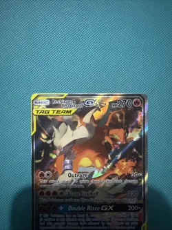2021 RESHIRAM & CHARIZARD GX TAG TEAM • BLACK STAR PROMO • SM201 • POKEMON - Image 2
