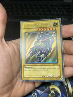 Yugioh! Gaia The Fierce Knight Misprint Foilshift LOB-006 - Image 2