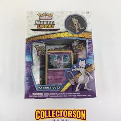 Pokemon 2017 Shining Legends Mewtwo/Pikachu Pin Collection Box Sealed 2 Pack - Image 1