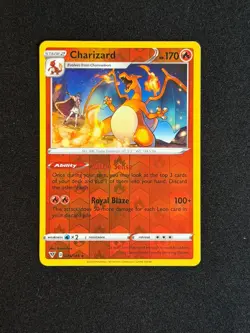 Charizard 025/185 Rare Vivid Voltage Pokemon Reverse Holo Near Mint - Image 1
