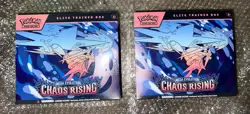 X2 Pokemon Mega Evolution Chaos Rising Elite Elite Trainer Box ETB NEW Lot of 2 - Image 1