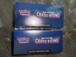 X2 Pokemon Mega Evolution Chaos Rising Elite Elite Trainer Box ETB NEW Lot of 2 - Image 4