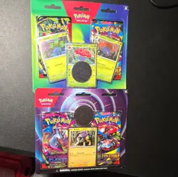 Pokemon phantasmal flames Mega Evolution 2-Booster Blister Pack holo promo - Image 1