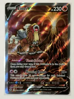 2023 Pokemon Crown Zenith #GG36/GG70 ENTEI V Galarian Gallery Holo Rare - Image 1