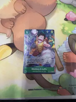 Monkey D Luffy OP16-034 Alternate Art The Time of Battle In Hand Near Mint - Image 1