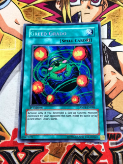 Greed Grado anpr-en088 1st Edition (VLP/LP) Secret Rare Yu-Gi-Oh! - Image 1