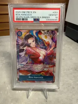 2025 ONE PIECE BOA HANCOCK SEVEN WARLORDS OF THE SEA PROMO #051 PSA 10 - Image 1