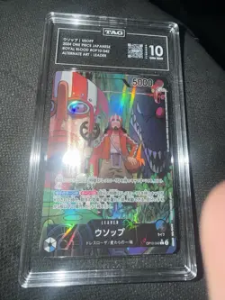 Usopp TAG 10 OP10-042 Royal Blood Alt Art Leader Holo One Piece CCG JPN - Image 1