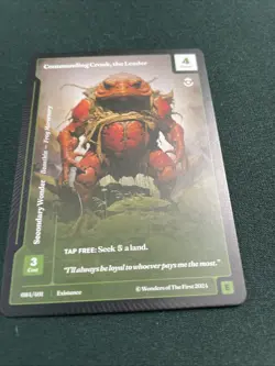 Wonders of the First Commanding Croak, The Leader Epic Rare Existence - Image 1