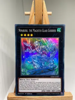 Ninaruru, The Magistus Glass Goddess Super Rare 1st Ed. GEIM-EN007 - NM - YuGiOh - Image 1