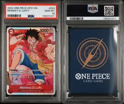 One Piece 2022 Romance Dawn Monkey D. Luffy OP01-024 PSA 10 - Image 4