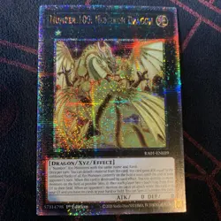 1x Yu-Gi-Oh! Number 100: Numeron Dragon RA01-EN039 Quarter Century Secret 1st NM - Image 1