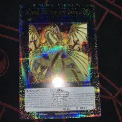1x Yu-Gi-Oh! Number 100: Numeron Dragon RA01-EN039 Quarter Century Secret 1st NM - Image 2