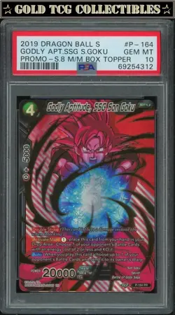 PSA 10 ⭐ SSG Son Goku Godly Aptitude Box Promo Card Super DBS Z DBZ Heroes - Image 1
