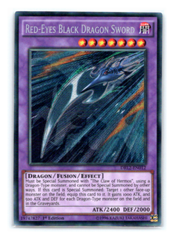 Red-Eyes Black Dragon Sword - DRL2-EN012 - Secret Rare 1st Edition Yugioh - Image 1