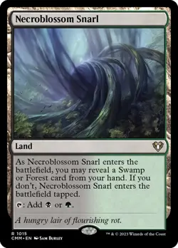 MTG Necroblossom Snarl ** Commander Masters ** English - Image 1