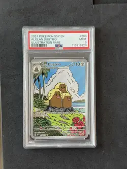 2024 POKEMON SSP EN-SURGING SPARKS ILLUSTRATION RARE #208 ALOLAN DUGTRIO PSA 9 - Image 1