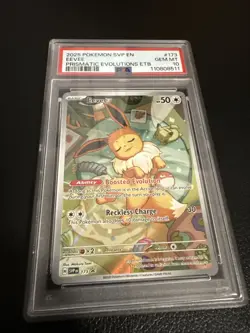Pokemon Prismatic Evolutions Eevee #173 Black Star Promo Gem Mint - Image 1