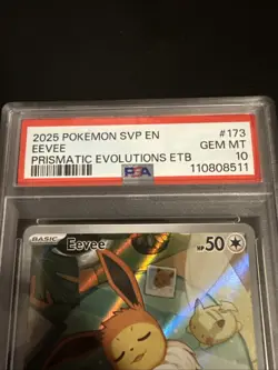 Pokemon Prismatic Evolutions Eevee #173 Black Star Promo Gem Mint - Image 4