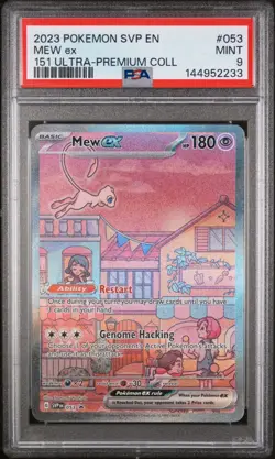 PSA 9 2023 POKEMON SVP EN-SV PROMO 053 MEW EX 151 ULTRA PREMIUM COLLECTION - Image 1