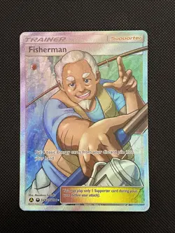 2019 Pokemon Hidden Fates Full Art SV83/SV94 Fisherman - Image 1
