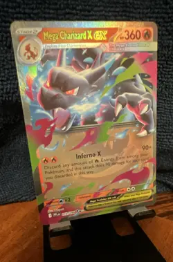 Pokemon TCG Mega Charizard X EX 013/094 XY Evolutions Full Art Holo 360 HP - Image 1
