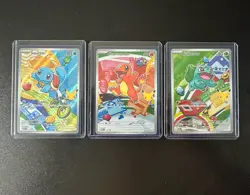Pokemon First Partner Illustration Gen 1 Starter Set NM - Image 1