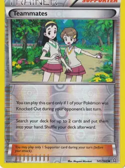 TEAMMATES 141/160 REVERSE HOLO POKEMON PRIMAL CLASH - Image 1
