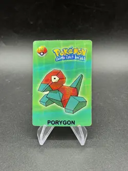 Porygon Holo Vintage Pokemon Gotta Catch Em All Vending Prism Sticker 1328 - Image 1