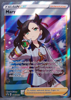 Mary SWSH121 Schaurige Herrschaft Full Art Promo Pokemon Pokemon Karte DE NM - Image 1