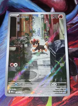 Litleo 139/132 Mega Evolution Illustration Rare Pokemon TCG - Image 1