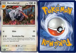Pokemon TCG 151 Aerodactyl MEW 142/165 Holo Rare - Image 3