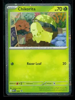 Pokemon CHIKORITA MEP 069 - - RARE HOLO PROMO - MINT - Image 1
