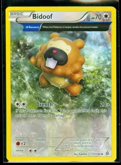 Pokemon BIDOOF 117/160 - XY Primal Clash - NEAR MINT/ MINT - Image 1