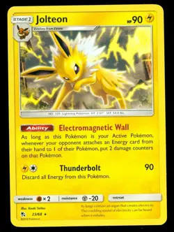 Pokemon JOLTEON 23/68 Hidden Fates RARE - NEAR MINT/MINT - Image 1
