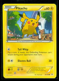 Pokemon PIKACHU 20/108 - XY Roaring Skies - NEAR MINT/MINT - Image 1