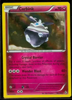 Pokemon CARBINK 68/106 - XY Flashfire - RARE HOLO - NEAR MINT/MINT - Image 1