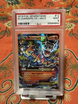 2016 POKEMON XY GENERATIONS #12 M CHARIZARD EX GENERATIONS PSA 9 - Image 1