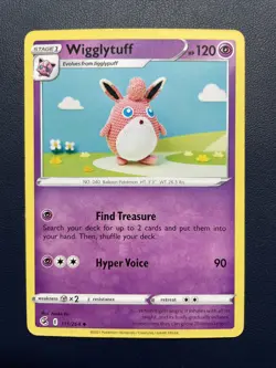 1x Wigglytuff 111/164 UC Normal Asako Ito Fusion Strike Pokemon LP toploaded - Image 1