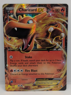 Charizard EX 11/106 Flashfire Holo MP Pokemon - Image 1