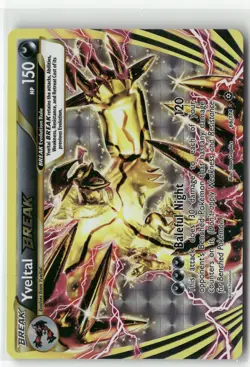 2016 Pokemon XY Steam Siege Yveltal BREAK 66/114 Rare BREAK NM - Image 1