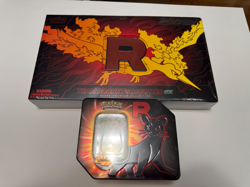 Pokemon TCG: Team Rocket's Moltres EX Ultra Premium Collection & Rocket Tin SEAL - Image 1