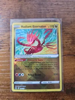 Pokemon TCG Radiant Eternatus Crown Zenith 105/159 Holo Radiant Rare - Image 1