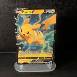 Pokemon TCG Pikachu V SWSH Black Star Promo SWSH063 Holo Black Star Promo - Image 1