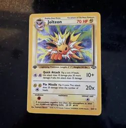 Wizards of the Coast Jolteon 70 HP Holo Rare Jungle 1st Edition 4/64 English - Image 1