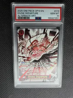 2025 One Piece OP10-019 Divine Departure Alt Art Rare Royal Blood PSA 10 - Image 1
